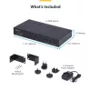 StarTech.com 8-pordiline DisplayPort KVM-lüliti 1U raami paigalduskomplektiga, 4K 60Hz DP 1.2, nupp- ja kiirklahvivahetus, 4-pordiline USB-jaotur, OS-sõltumatu, TAA-vastav