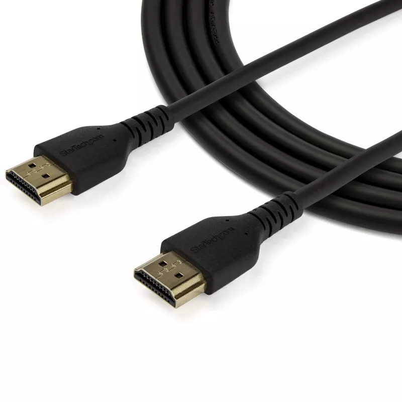 StarTech.com 6ft (2m) Slim HDMI 2.0 kaabel, paindlik Premium sertifitseeritud HDMI-juhe Ethernetiga, UHD 4K 60Hz HDR10, vastupidav aramiidkiust disain TPE-ümbrises