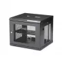StarTech.com 4-Post 9U Wall Mount võrk Cabinet with 1U Shelf, 19 inch Wall-Mounted Server Rack for Data / AV / Electronics / Computer Equipment, Small Vented Rack Enclosure