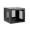 StarTech.com 4-Post 9U Wall Mount võrk Cabinet with 1U Shelf, 19 inch Wall-Mounted Server Rack for Data / AV / Electronics / Computer Equipment, Small Vented Rack Enclosure