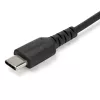 StarTech.com 1 m USB A–USB C laadimiskaabel – vastupidav kiirlaadimise ja sünkroonimise USB 2.0–USB Type C andmekaabel – tugev TPE mantel, aramiidkiuga, M/M, 3 A, must – Samsung S10, iPad Pro, Pixel