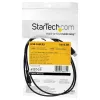StarTech.com 1 m USB A–USB C laadimiskaabel – vastupidav kiirlaadimise ja sünkroonimise USB 2.0–USB Type C andmekaabel – tugev TPE mantel, aramiidkiuga, M/M, 3 A, must – Samsung S10, iPad Pro, Pixel
