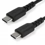 StarTech.com 1m USB C laadimiskaabel – vastupidav kiirlaadimis- ja sünkroonimiskaabel USB 2.0 tüüp C – tüüp C sülearvuti laadija juhe – TPE kate aramiidkiud M/M 60W must – Samsung S10 S20 iPad Pro MS Surface