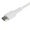 StarTech.com 1m USB C laadimiskaabel - Vastupidav kiirlaadimis- ja sünkroonimiskaabel USB 2.0 C-tüüp C-tüüpi sülearvuti laadimisjuhe - TPE mantel aramiidkiuga M/M 60W valge - Samsung S10 S20 iPad Pro MS Surface