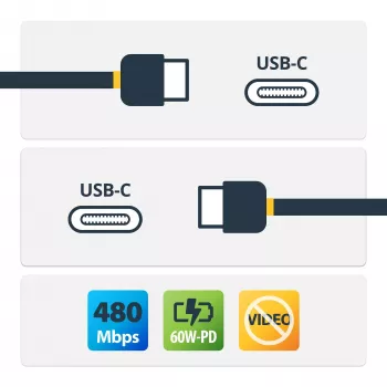 StarTech.com 2m USB-C laadimiskaabel – vastupidav kiirlaadimis- ja sünkroonimiskaabel USB 2.0 USB-C kuni USB-C sülearvuti laadija – TPE mantel, aramiidkiud, M/M, 60W, valge – Samsung S10 S20 iPad Pro MS Surface