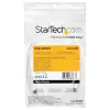 StarTech.com 2m USB-C laadimiskaabel – vastupidav kiirlaadimis- ja sünkroonimiskaabel USB 2.0 USB-C kuni USB-C sülearvuti laadija – TPE mantel, aramiidkiud, M/M, 60W, valge – Samsung S10 S20 iPad Pro MS Surface