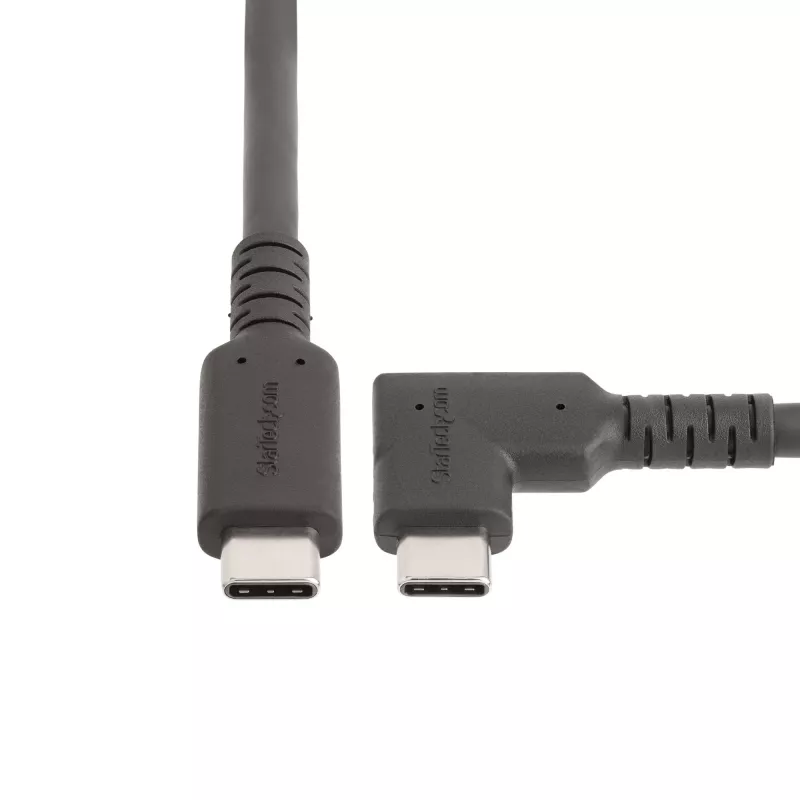 StarTech.com 6,6 jala (2 m) USB-C-kaabel, täisnurkne, USB 5 Gbps, 100 W (5 A) toiteedastus, 4K 60 Hz DP Alt Mode, vastupidav USB-C-juhe – Thunderboltiga ühilduv