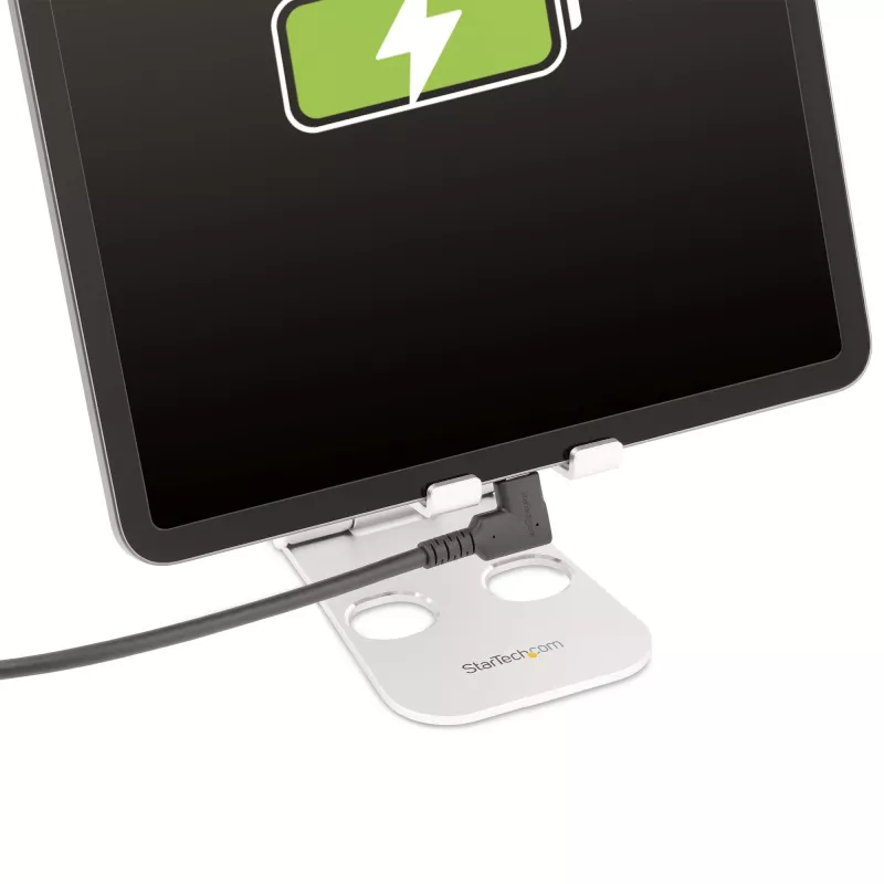 StarTech.com 6,6 jala (2 m) USB-C-kaabel, täisnurkne, USB 5 Gbps, 100 W (5 A) toiteedastus, 4K 60 Hz DP Alt Mode, vastupidav USB-C-juhe – Thunderboltiga ühilduv