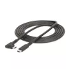 StarTech.com 6,6 jala (2 m) USB-C-kaabel, täisnurkne, USB 5 Gbps, 100 W (5 A) toiteedastus, 4K 60 Hz DP Alt Mode, vastupidav USB-C-juhe – Thunderboltiga ühilduv