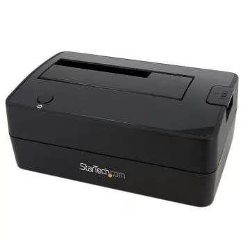 StarTech.com Single Bay USB 3.0 to SATA Hard Drive Docking Station, USB 3.0 (5 Gbps) Hard Drive Dock, External 2.5/3.5 inch SATA I/II/III HDD/SSD Docking Station, Top-Loading Hard Drive Bay