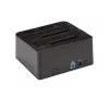 StarTech.com kahe pesaga USB 3.2 Gen 2 SATA-kõvaketta dokkimisjaam, USB 10Gbps kõvakettadokk, väline 2,5/3,5-tolline SATA I/II/III SSD/HDD dokkimisjaam, kuumvahetusega kõvakettapesa, pealtlaaditav