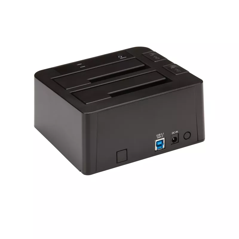StarTech.com kahe pesaga USB 3.2 Gen 2 SATA-kõvaketta dokkimisjaam, USB 10Gbps kõvakettadokk, väline 2,5/3,5-tolline SATA I/II/III SSD/HDD dokkimisjaam, kuumvahetusega kõvakettapesa, pealtlaaditav