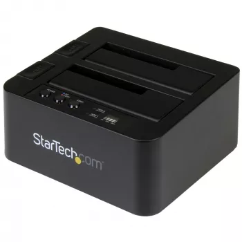 StarTech.com eraldiseisev kõvaketta duplikaator, kahe pesaga HDD/SSD kloonija/koopiamasin, USB 3.1 (10 Gbps) SATA III HDD/SSD dokkimisjaam, kõvaketta duplikaatordokk, kõvaketta kloonija