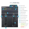 StarTech.com Eraldiseisev M.2 SATA ja M.2 NVMe duplikaator ja kustutaja – HDD/SSD kloonija/puhastaja M.2 PCIe AHCI/NVMe, M.2 SATA, 2,5/3,5-tolliste SATA-ketaste jaoks – väline kõvaketta kustutaja/duplikaator, TAA