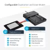 StarTech.com Eraldiseisev M.2 SATA ja M.2 NVMe duplikaator ja kustutaja – HDD/SSD kloonija/puhastaja M.2 PCIe AHCI/NVMe, M.2 SATA, 2,5/3,5-tolliste SATA-ketaste jaoks – väline kõvaketta kustutaja/duplikaator, TAA