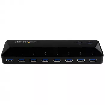 StarTech.com 10-pordiline USB 3.0 jaotur laadimis- ja sünkroonimisportidega – 2 x 1,5 A porti