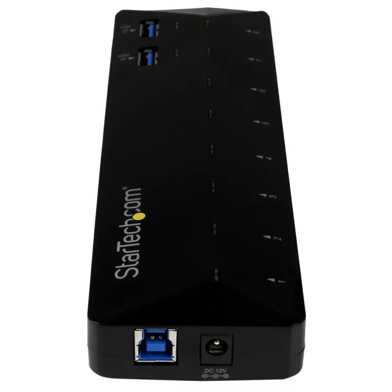 StarTech.com 10-pordiline USB 3.0 jaotur laadimis- ja sünkroonimisportidega – 2 x 1,5 A porti