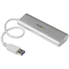 StarTech.com 4-pordine USB-jaotur, USB-A kuni 4x USB-A porti, USB 5 Gbps, töökindel disain, siinil töötav, kaasaskantav sülearvuti USB 3.0 jaotur