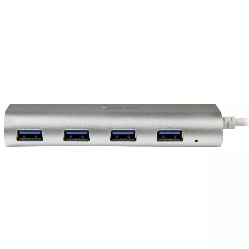 StarTech.com 4-pordine USB-jaotur, USB-A kuni 4x USB-A porti, USB 5 Gbps, töökindel disain, siinil töötav, kaasaskantav sülearvuti USB 3.0 jaotur