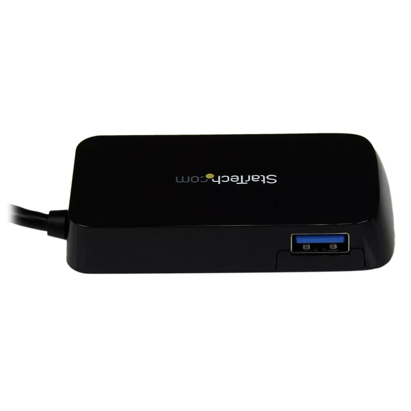 StarTech.com Portatiivne 4-pordiline SuperSpeed Mini USB 3.0 jaotur – Must~Portatiivne 4-pordiline SuperSpeed Mini USB 3.0 jaotur – 5 Gbit/s – Must