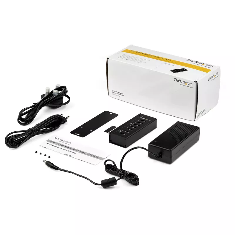StarTech.com 7-pordiline USB-laadimisjaam 5x 1A ja 2x 2A portidega