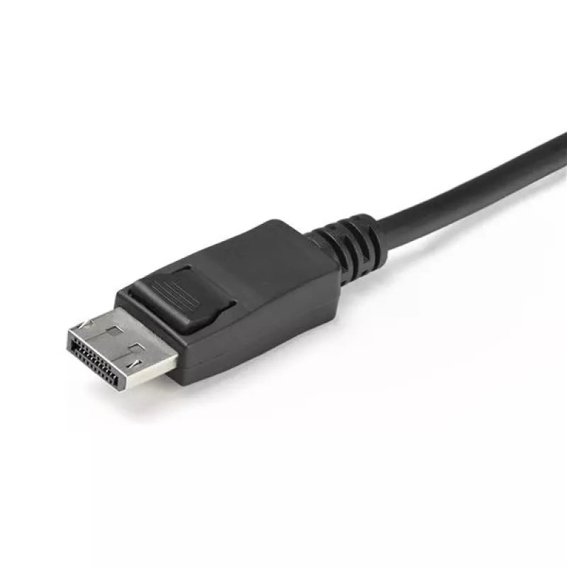 StarTech.com 2-pordiline DisplayPort KVM-lüliti - 4K 60Hz - kompaktne kahepordiline UHD DP 1.2 USB lauaarvuti KVM-lüliti 1,2 m kaablite ja heliga - siinitoiteline ja kauglülitusega - MacBook ThinkPad