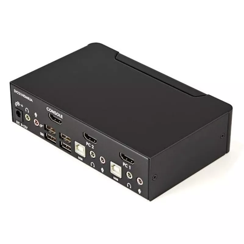 StarTech.com 2-pordiline USB HDMI KVM-lüliti heli ja USB 2.0 jaoturiga