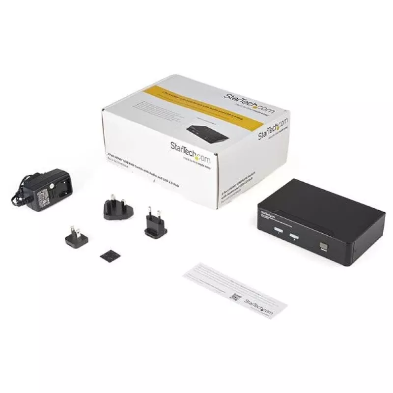 StarTech.com 2-pordiline USB HDMI KVM-lüliti heli ja USB 2.0 jaoturiga
