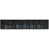 StarTech.com 4 pordiga HDMI KVM-lüliti – ühe monitori 4K 60Hz Ultra HD HDR – lauaarvuti HDMI 2.0 KVM-lüliti 2 pordiga USB 3.0 jaoturi (5 Gbit/s) ja 4x USB 2.0 HID, heliga – kiirklahvidega lülitamine – TAA