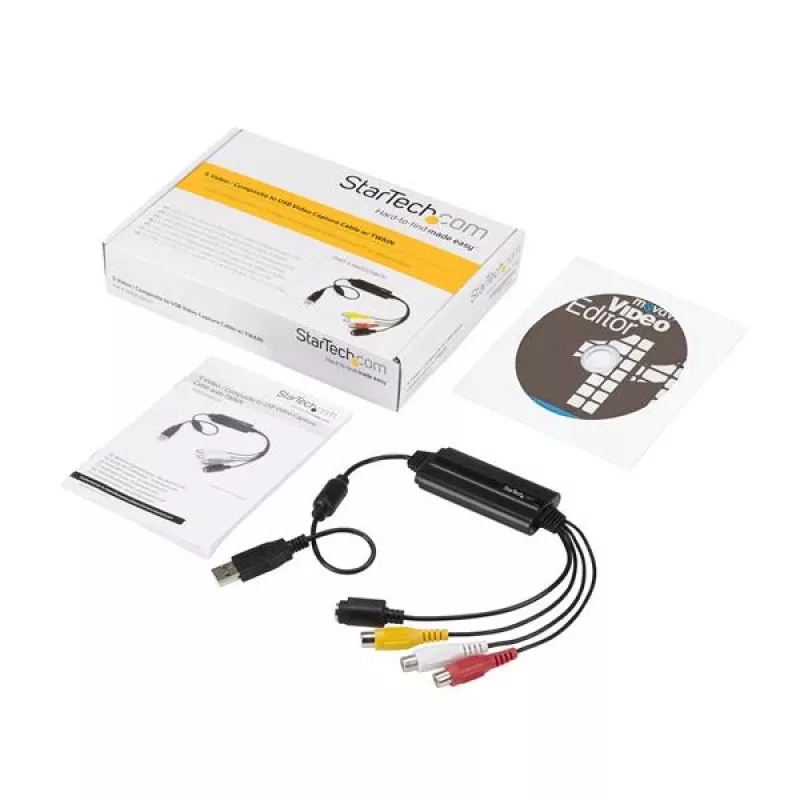 StarTech.com USB Video Capture adapterkaabel - S-Video/Composite to USB 2.0 SD Video Capture Device kaabel - TWAIN Support - Analog to Digital Converter for Media Storage - Windows Only