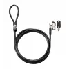 HP Keyed kaabel Lock 10 mm, 1,83 m, ümarvõti, tsingitud teras, must