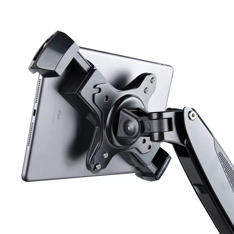 StarTech.com VESA kinnitusadapter tahvelarvutitele 7,9–12,5 tolli – kuni 2 kg (4,4 naela) – 75x75/100x100 VESA mustrid – universaalne varguskindel tahvelarvuti VESA kinnitusklamber – turvaline tahvelarvuti kinnitus – must