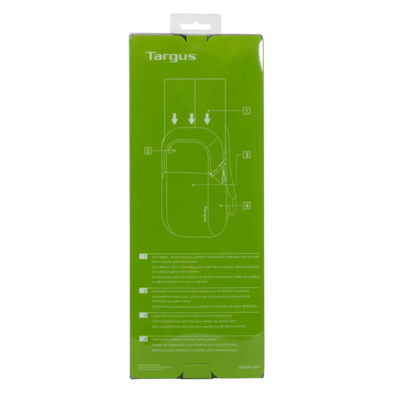 Igapäevane seljakott Targus Zero Waste Must Taaskasutatud plastik 21L