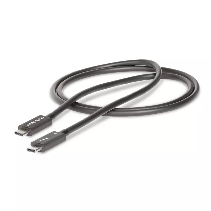 StarTech.com 3jalga (1m) Thunderbolt 4 kaabel - 40Gbps - 100W PD - 4K/8K Video - Inteli sertifitseeritud Thunderbolt kaabel - Ühildub USB4/Thunderbolt 3/USB 3.2/USB USB-C/DisplayPort