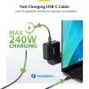 StarTech.com 3ft (1m) Thunderbolt 5 kaabel, 80 Gbps/kuni 120 Gbps, 240 W PD, 8K 60 Hz, sertifitseeritud Thunderbolt-kaabel – ühildub Thunderbolt 4/USB4/USB-C-ga