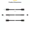 StarTech.com 3ft (1m) Thunderbolt 5 kaabel, 80 Gbps/kuni 120 Gbps, 240 W PD, 8K 60 Hz, sertifitseeritud Thunderbolt-kaabel – ühildub Thunderbolt 4/USB4/USB-C-ga
