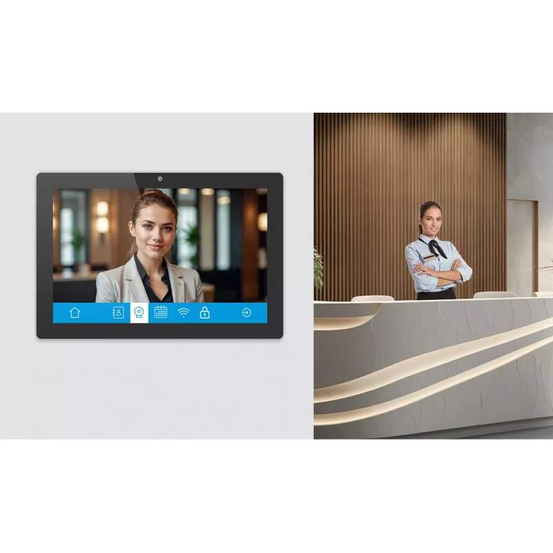 iiyama TW1023ASC-B3P Signage-ekraan kioskikujundus 25.6 cm (10.1 tolli) Wi-Fi 385 cd/m² WXGA Must Puuteekraan Sisseehitatud protsessor Android 24/7