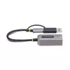 StarTech.com 2.5GbE USB-C–Etherneti adapter USB-A-muunduriga, NBASE-T NIC, USB 3.0 USB-C 2.5/1G mitme kiirusega võrk, Thunderbolti ühilduv, Windows ja Mac