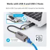 StarTech.com 2.5GbE USB-C–Etherneti adapter USB-A-muunduriga, NBASE-T NIC, USB 3.0 USB-C 2.5/1G mitme kiirusega võrk, Thunderbolti ühilduv, Windows ja Mac