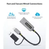 StarTech.com 2.5GbE USB-C–Etherneti adapter USB-A-muunduriga, NBASE-T NIC, USB 3.0 USB-C 2.5/1G mitme kiirusega võrk, Thunderbolti ühilduv, Windows ja Mac