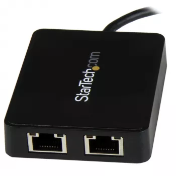 StarTech.com USB-C – kahe Gigabit Etherneti ja USB (tüüp-A) pordiga adapter