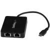 StarTech.com USB-C – kahe Gigabit Etherneti ja USB (tüüp-A) pordiga adapter