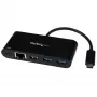StarTech.com USB-C Etherneti adapter 3-pordilise USB 3.0 jaoturi ja toiteedastusega