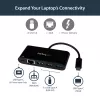 StarTech.com USB-C Etherneti adapter 3-pordilise USB 3.0 jaoturi ja toiteedastusega