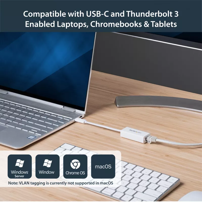 StarTech.com USB-C–Gigabit-võrguadapter – valge