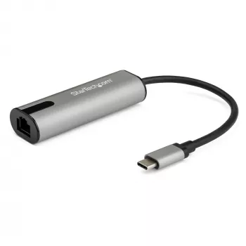 StarTech.com 2,5 GbE USB-C Etherneti adapter, NBASE-T võrguliides - USB 3.0 USB-C 2,5/1 Gigabit/100 Mbps mitme kiirusega võrk / USB 3.1 sülearvuti RJ45/LAN Thunderbolt 3 ühilduv / MacBook Pro Surface
