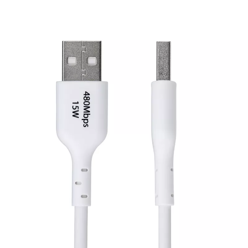 StarTech.com 2 m USB-A – USB-C laadimiskaabel, laadimine ja sünkroonimine, 3 A, USB 2.0, TPE-kate – valge USB-laadimisjuhe