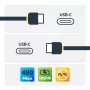 StarTech.com USB-C kuni USB-C kaabel 5A PD-ga – M/M – Valge – 2 m (6 jalga) – USB 2.0 – USB-IF sertifitseeritud