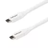 StarTech.com USB-C kuni USB-C kaabel 5A PD-ga – M/M – Valge – 2 m (6 jalga) – USB 2.0 – USB-IF sertifitseeritud