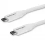 StarTech.com USB-C to USB-C kaabel 5A PD-ga - M/M - Valge - 4 m (13 jalga) - USB 2.0 - USB-IF sertifikaadiga
